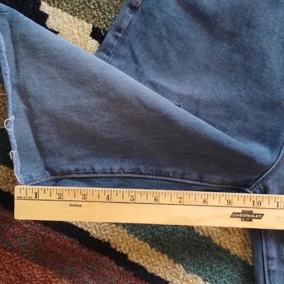 BDG Black Wash Bermuda Cutoff Mom High Rise Raw Hem Distressed Denim Shorts 25 - Picture 13 of 16